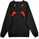 thumbnail image 5 of Sudadera con capucha y alas de diablo para mujer, informal, holgada, de manga larga, 5 of 5