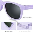 thumbnail image 3 of Nacuwa Baby Sunglasses - 100% UV Proof Sunglasses for Baby, Toddler, Kids - Ages 0-2 Years - Case and Pouch included (Purple), 3 of 7