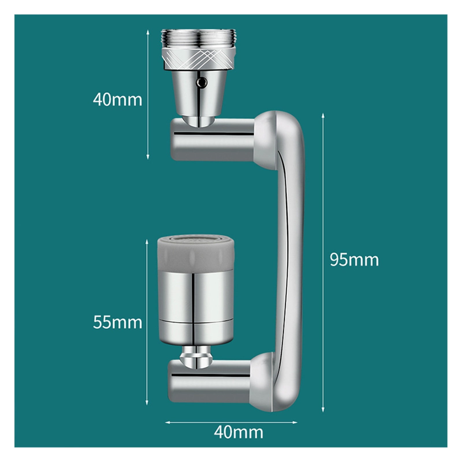 1440 Degree Swivel Kitchen Sink Faucet Extender Large-angle Rotating Splash Filter Faucet Aerator Water Nozzle Faucet Bubbler For Kitchen, Bathroom Faucet ,Durable Material