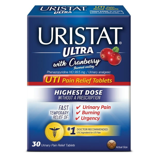 Uristat Ultra UTI Pain Relief Tablets, 30 ea (Pack of 2)