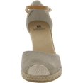thumbnail image 2 of White Mountain Womens Mamba Canvas Ankle Strap Espadrilles, 2 of 3