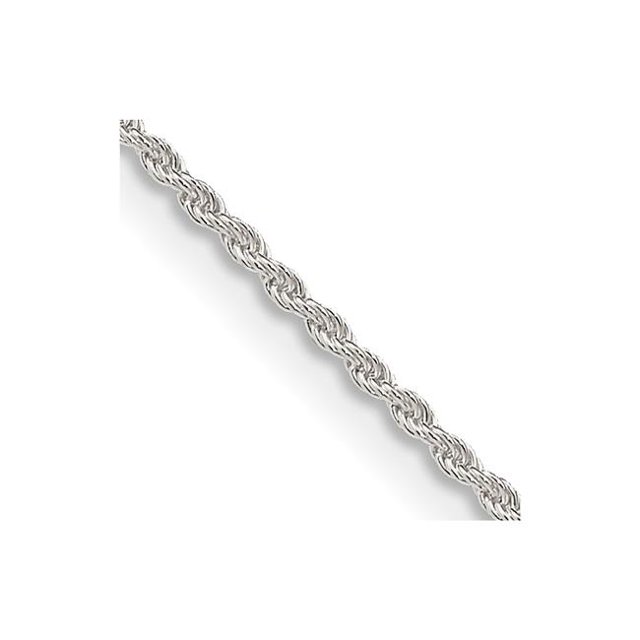 Quality Gold QDR025-26 Sterling Silver 1.3 mm Solid 26 in. Rope Chain