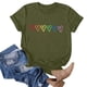 thumbnail image 4 of Blusas de Manga Corta para las Mujeres Divertida Impresión Cuello Redondo Camiseta Vintage, Blusas de Primavera para las Mujeres, 4 of 6