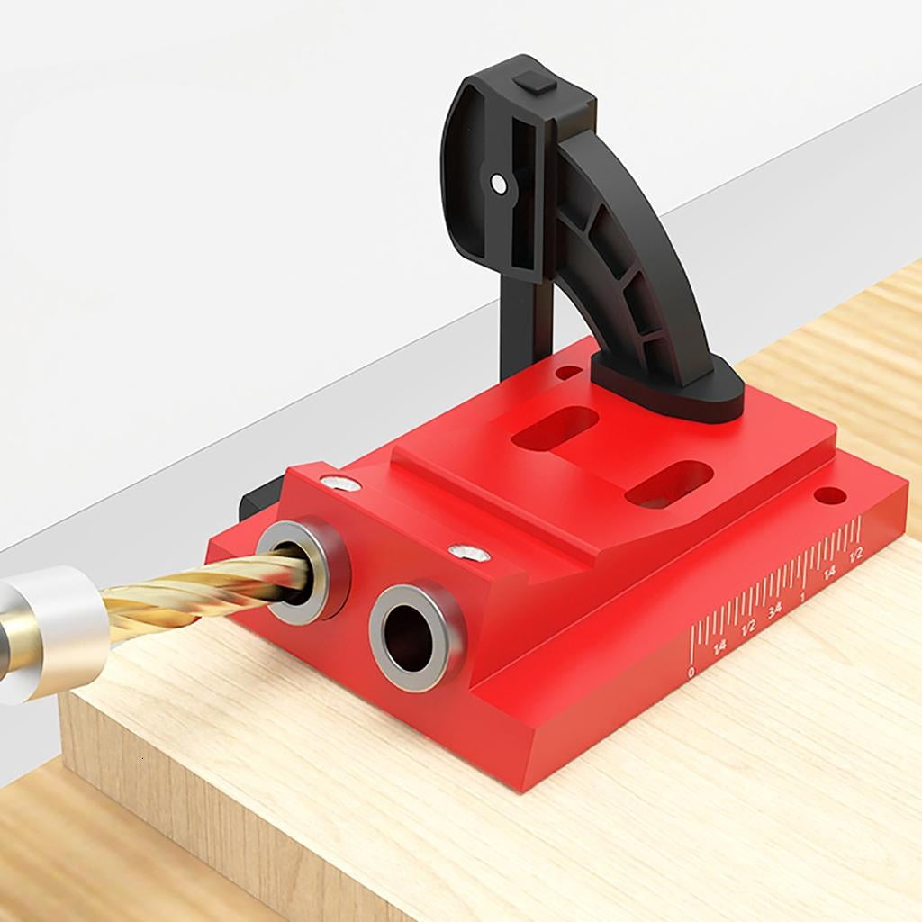 CEORPER Professional Woodworking Hole Puncher Adjustable Aluminum Alloy Hole Jig Puncher