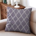 thumbnail image 2 of Modern Boho Grey Flower Decorative Cushion Covers, 20x20 Inch Set of 2 - Perfect Bedroom Addition, 2 of 7
