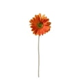 thumbnail image 2 of Orange Artificial Daisy, Real Touch Gerbera Flower with Bendable Stalks, Bright Floral Arrangement, Stylish Decor for Home Wedding Birthday Party Vase Display, 15.16*3.35in, 2 of 6