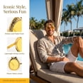 thumbnail image 3 of unbranded 2Pares Gafas De Piña Doradas Con Tropical Para Fiesta Luau Y Accesorios De, 3 of 8