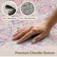 thumbnail image 6 of ODIKA 2'x3' Washable Accent Rug Pet Friendly, Bedside Mat Vintage Distressed Boho Trellis Bouquet Motifs Ornate Scrolling for Bedroom, Nursery, RV, 6 of 7