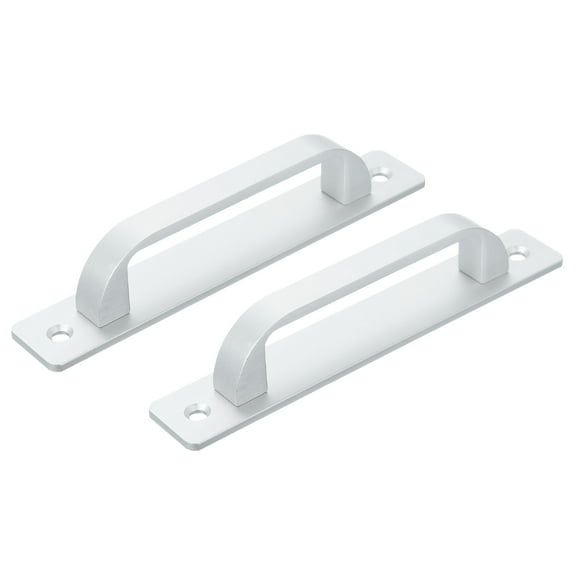 2 Pack Barn Door Handle, 5.79 Door Pull Handles, Patio Gate Handle, Silver