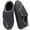 Dark Gray, variant on Men's Corduroy Closed Back Slippers Plush Fleece Lined Indoor House Shoes