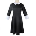 thumbnail image 2 of Addams Cos Falda Manga Larga Estilo Académico Falda Negra para Niñas (110cm) Likrtyny Para estrenar, 2 of 8