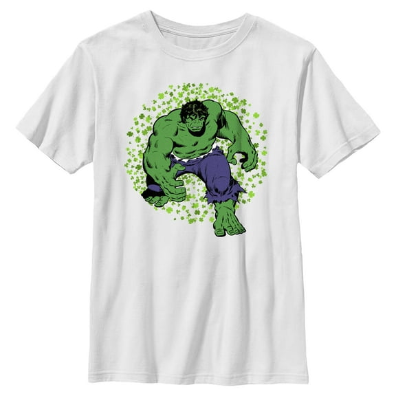 Boy's Marvel Hulk Clover Print Graphic T-Shirt