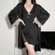 thumbnail image 5 of Conjuntos de pijamas para mujer, bata con camisón sexy sin mangas, camisón de encaje con cuello en V, 5 of 6