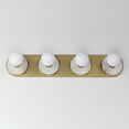 thumbnail image 4 of Hollywood 4 - Light White Alabaster And Natural Aged Brass Brass Modern Incandescent Aluminum And Ceramic And Steel Wall Sconce, 4 of 5