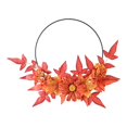 thumbnail image 2 of Guirnalda de flores artificiales Simulación Guirnalda floral Ventana de pared Guirnalda Guirnaldas de puertas para interiores Telón de fondo al aire arce y flor Baoblaze coronas de puerta, 2 of 7