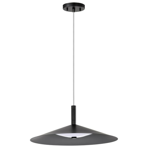 Nuvo Lighting Corrine 18 Inch LED Pendant Matte Black 3K/4K/5K CCT Selectable - Matte Black