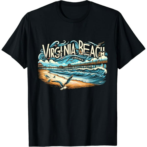 Virginia Beach Virginia Travel Summer Family Vacation T-Shirt Unisex S-5XL Hot Trending Shirt, Vintage Birthday Gift