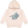 thumbnail image 2 of Inktastic Cute Smiling Baby Hippo Toddler Hoodie, 2 of 4