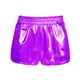 thumbnail image 3 of MKLEKYY Short Playa Mujer Shorts Metálicos para Mujer Pantalones Brillantes con Cintura Elástica Baile Rave Caliente, 3 of 3