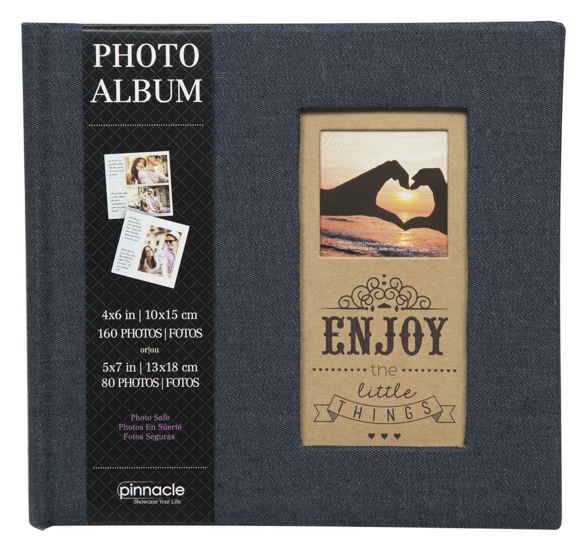 Pinnacle Frames 2-up Denim Enjoy Photo Album