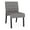 Castillo Metal, variant on Waterfall Reception Waiting Room Armless Guest Chair / Black Steel / Black