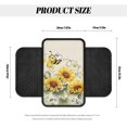 thumbnail image 6 of Uourmeti Polyester Fabric Car Armrest Cover Side Pockets Comfortable Car Armrest Seat Box Cover for Truck, Sunflower Bee Decoration Auto Armrest Pad Cover, 6 of 6