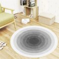 thumbnail image 4 of Btomtd Diameter 23.62' Cream Round Floor Mat Entryway Rug for Sofa Area Sound Buffer Doormat Under Coffee Table Bedroom Carpet Plush Rug, Gray, 4 of 6