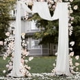 thumbnail image 1 of Wedding Arch Chiffon Drape Drapery for Ceremony Reception Holiday Engagement White, 1 of 8