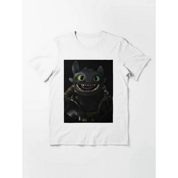 100% cotton tshirts men tee Night fury ( Hiccup,Toothless--Dragon) Essential T-Shirt
