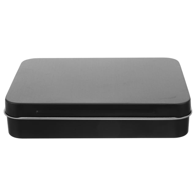 Caja de hojalata con tapa, soporte para almacenamiento de hojalata, cuerda para cerillas de hojalata, contenedor para latas, accesorio