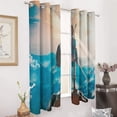 thumbnail image 3 of Legendzelda Print Perforated Curtains Living Room Bedroom Blackout Noise Reduction Curtains 2 Panels for Bedroom Dining Living Room 52"x84", 3 of 6