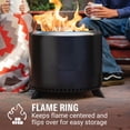thumbnail image 2 of Coleman Cityscapes 25" Stainless Steel Wood Burning Fire Pit, Black, 2 of 12