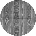 thumbnail image 1 of Ahgly Company Indoor Round Oriental Gray Traditional Area Rugs, 5' Round, 1 of 1