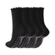 thumbnail image 1 of Calcetines de pilates REACH STAR, 4 pares, antideslizantes, con volantes, negros, 1 of 6