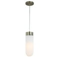 thumbnail image 3 of Woodbridge Lighting Tanner 5-Light LED Opal Bullet Cluster Pendant in Brass, 3 of 5