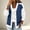 White, variant on Daiosportswear Cardigan Sweaters for Women Long Sleeve V Neck Button Up Knit Loose Color Block Outwear Coats White