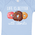 thumbnail image 4 of Inktastic Life is Better with Donuts Boys or Girls Baby Bodysuit, 4 of 5