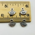 thumbnail image 3 of U8MO 20/50/100/500pcs Eye Antique Silver Charms Pendants For Jewelry Making 10*9mm-20pcs, 3 of 5