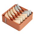 thumbnail image 1 of 1 bolsa de almacenamiento plegable con marco de acero grueso, cesta de almacenamiento de ropa, organizador multiusos para ropa y pantalones, espacio para el hogar y el dormitorio 1 bolsa de, 1 of 8