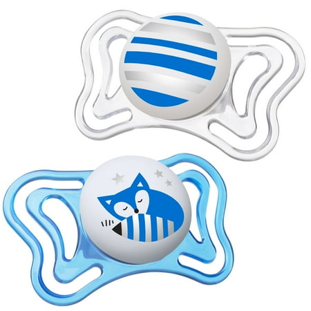 Chicco PhysioForma Light Day & Night Orthodontic Pacifier 6-16m Blue 2pk