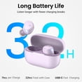thumbnail image 5 of TOZO A1 Mini Bluetooth Earbuds Wireless Headphones, 32H, AI Noise Cancelling Mic, Stereo Bass, Clear Calls, Lightweight IPX5 Waterproof, App 32EQ, Purple, 5 of 9