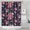 Pioneer Flower Floral-3, variant on Pioneer Flower Floral Print Pattern Shower Curtain 36"x72" ,Bathroom Decorative Shower Curtains Set with 12 Hooks,Modern Waterproof Washable Shower Curtain