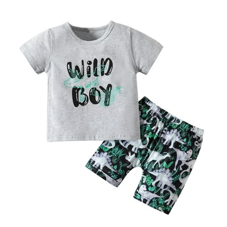 

U·nikaka Toddler Baby Boy Clothes Sets 2Pcs Beach Summer Outfits with Tank Tops and Shorts