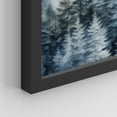 thumbnail image 5 of PixonSign Framed Canvas Print Wall Art Set - Misty Forest Nature Mountain Poster Arts - Set of 3 Pine Trees Plants Landscape Wall Décor for Living Room, Bedroom, Office - 11"x14" Black, 5 of 5