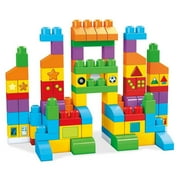 Mega Bloks FVJ49 Lets Get Learning Building Block Play Set with Bag, 150 Piece