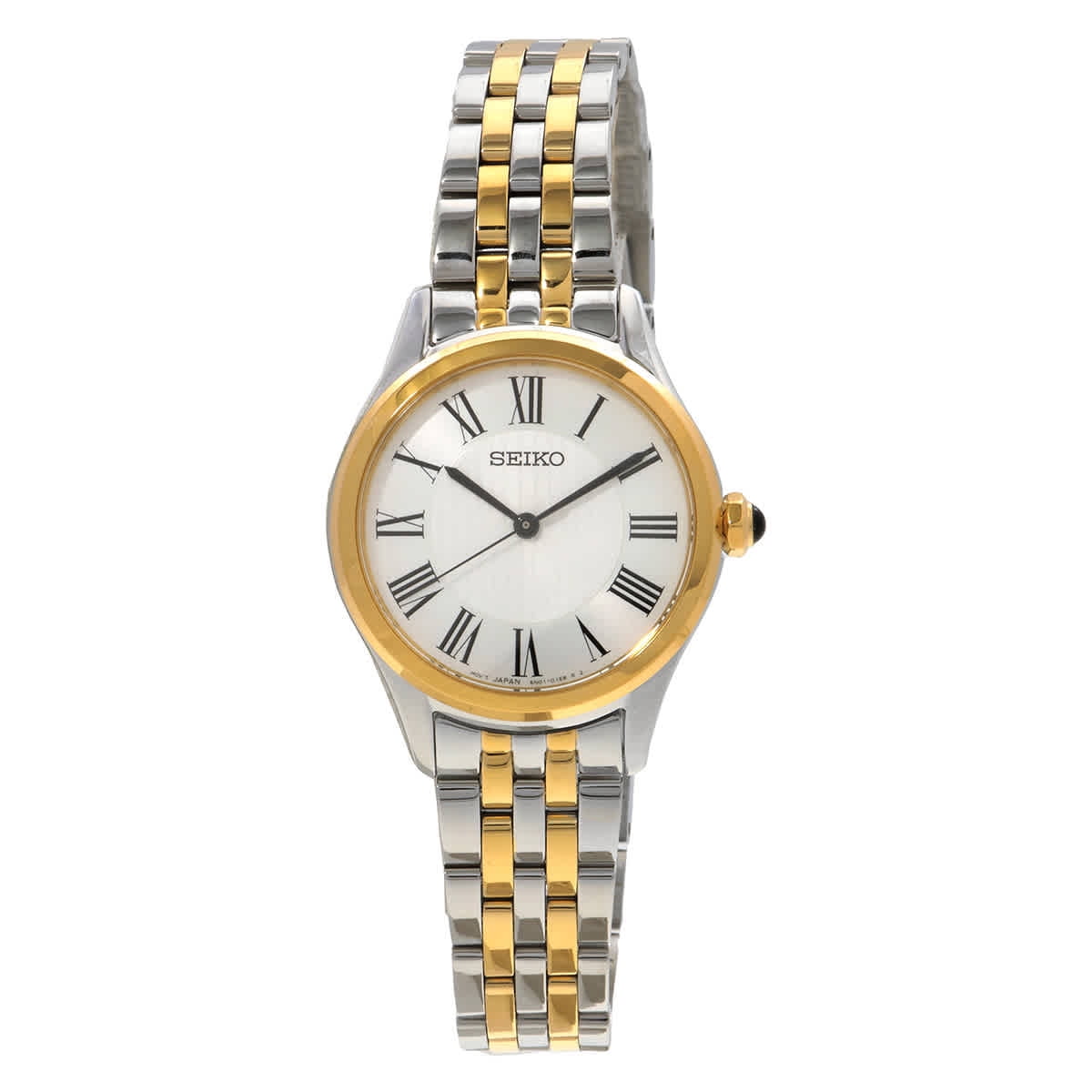 SK。在庫確認！セール！モダン。お洒落ラメ入り！サイズLL。日本製。 Seiko Lassale Women's Watch - 23k Gold, Sapphire Crystal