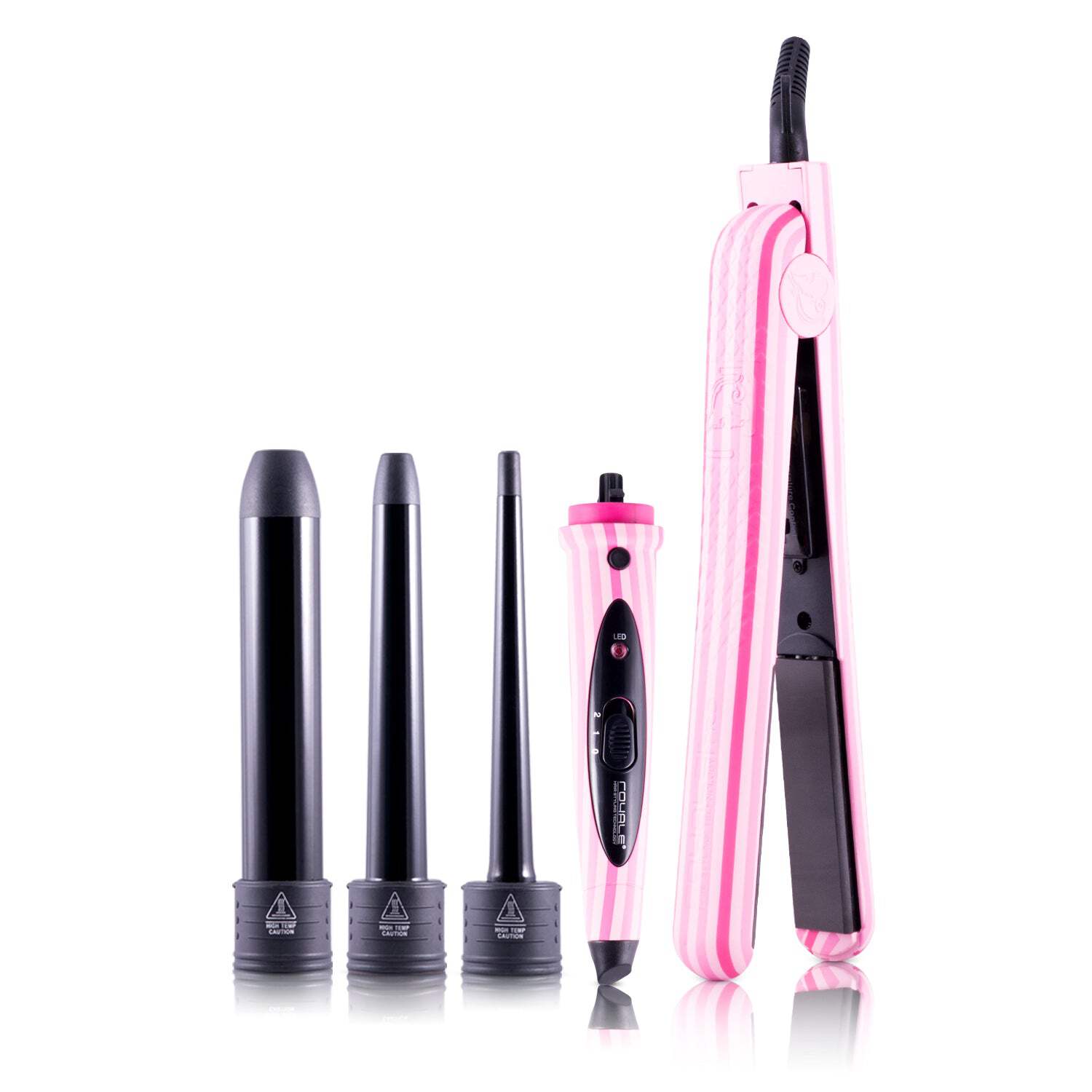NWT Luxium Pink Curling & Straightening Mini Set Amazon.com: Wavytalk 3 in 1 Curling Wand Set, Multi Curl  main image 2
