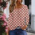 thumbnail image 6 of LiMoi Women Summer Blouses with Sleeves 3/4 Length Sleeve Womens Tops Plus Size Blouses for Women Tshirts Shirts for Women My Items, 6 of 7