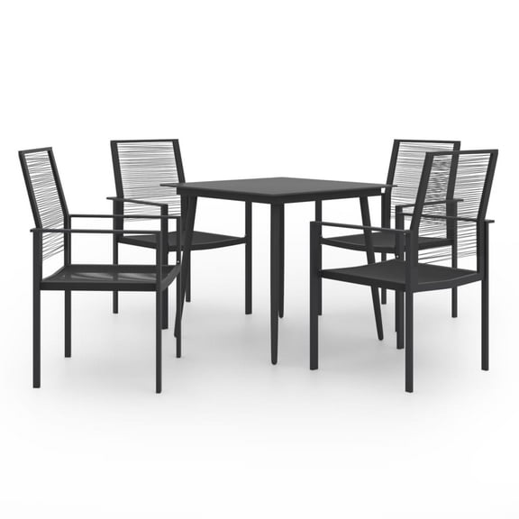vidaXL Patio Dining Set Garden Outdoor Table and Chair Furniture 3/5 Piece