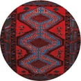 thumbnail image 1 of Ahgly Company Indoor Round Traditional Black Eel Black Persian Area Rugs, 4' Round, 1 of 6